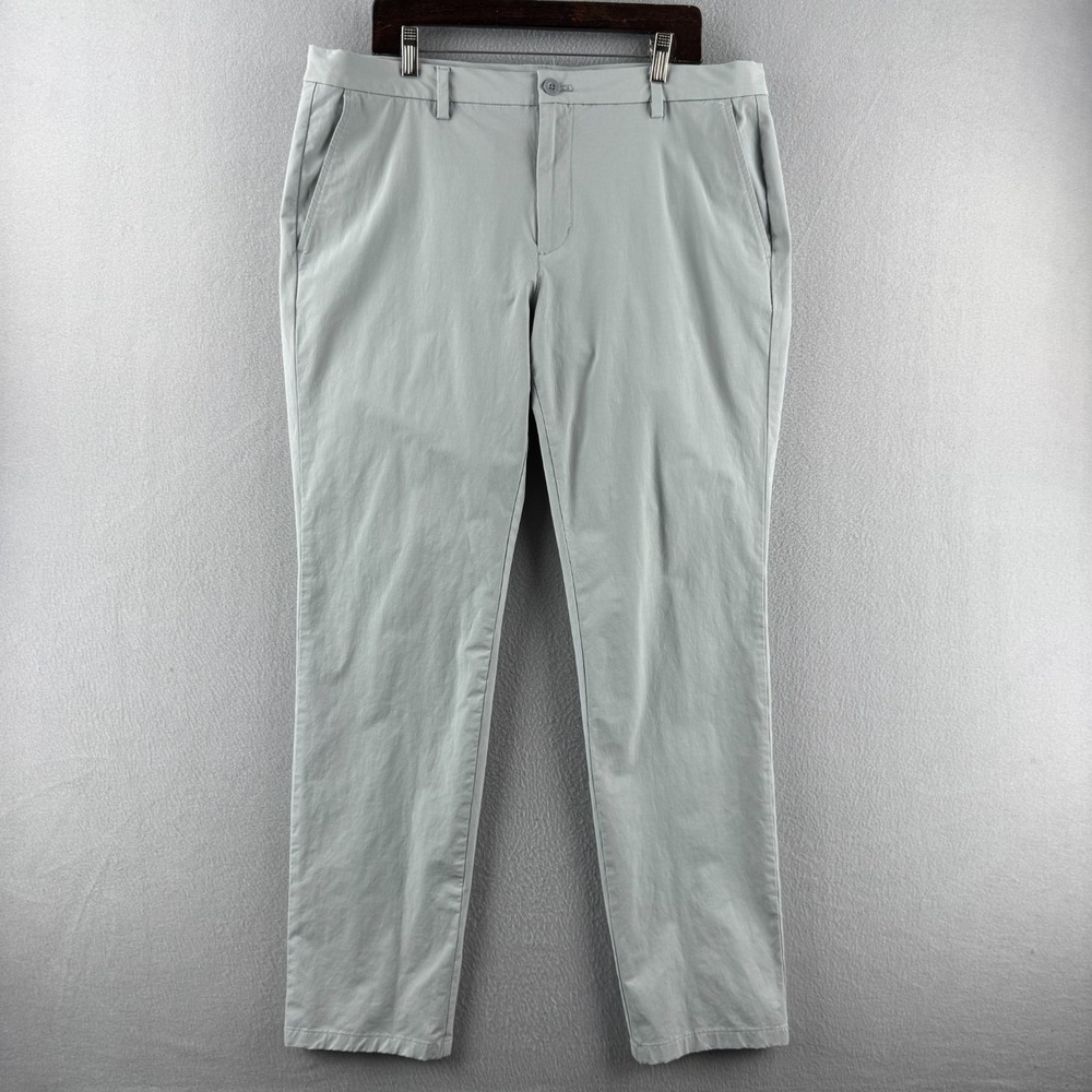 Vineyard Vines Performance Pants Mens 38x34 (Fits 38x32) Gray Golf Chino Stretch